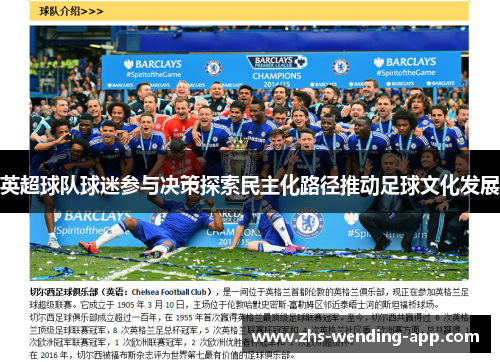 英超球队球迷参与决策探索民主化路径推动足球文化发展 英超球队球迷参与决策探索民主化路径推动足球文化发展